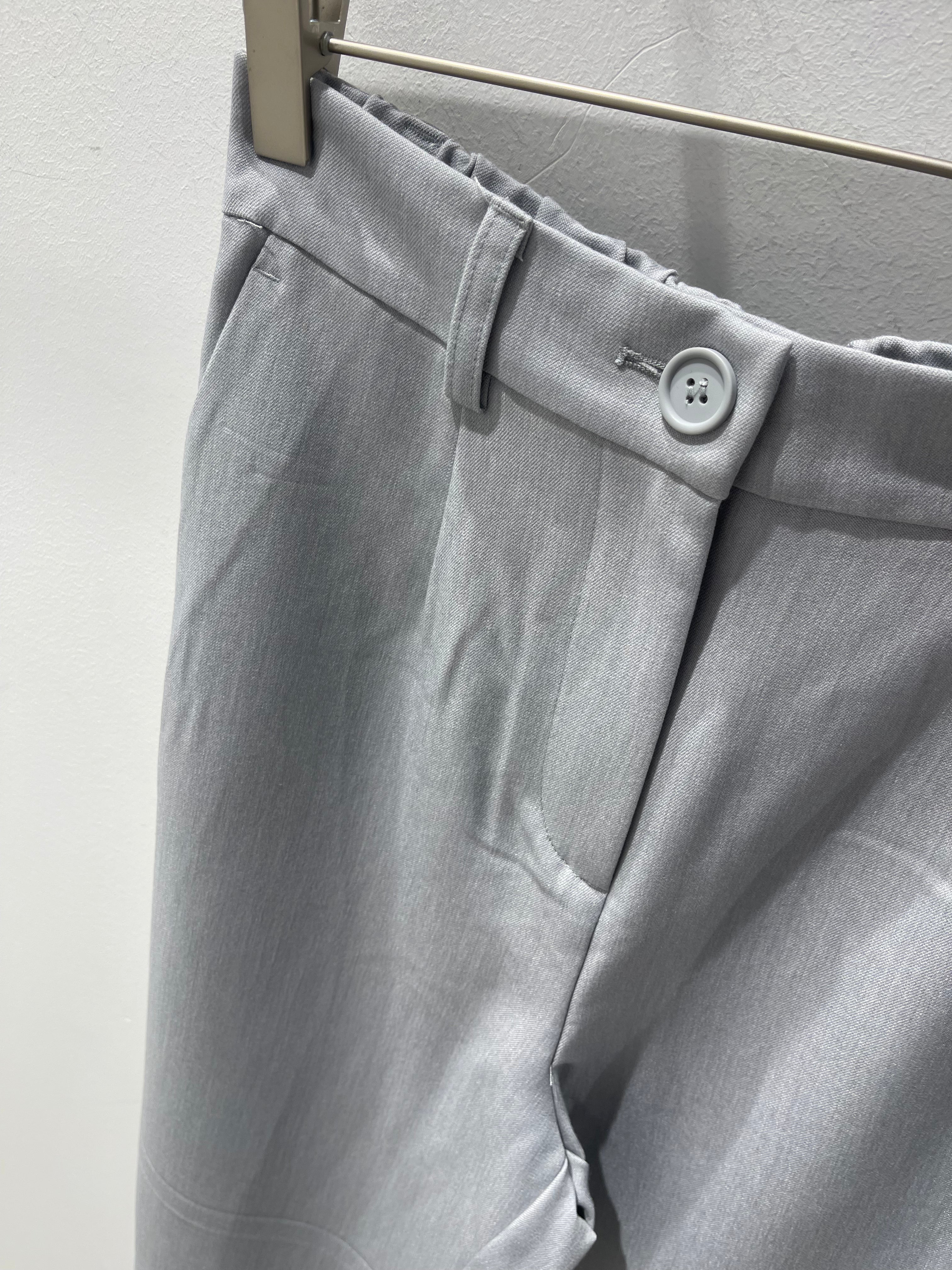 PCKAMIL Trousers - Light Grey Melange
